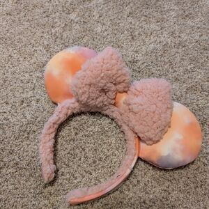 Pink and Orange Mouse Ear Headband